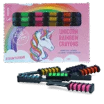 Gessetti colorati per criniera per cavalli, colori arcobaleno, 6 pezzi – Lucky Horse Unicorn Regenboog Kleurkrijt