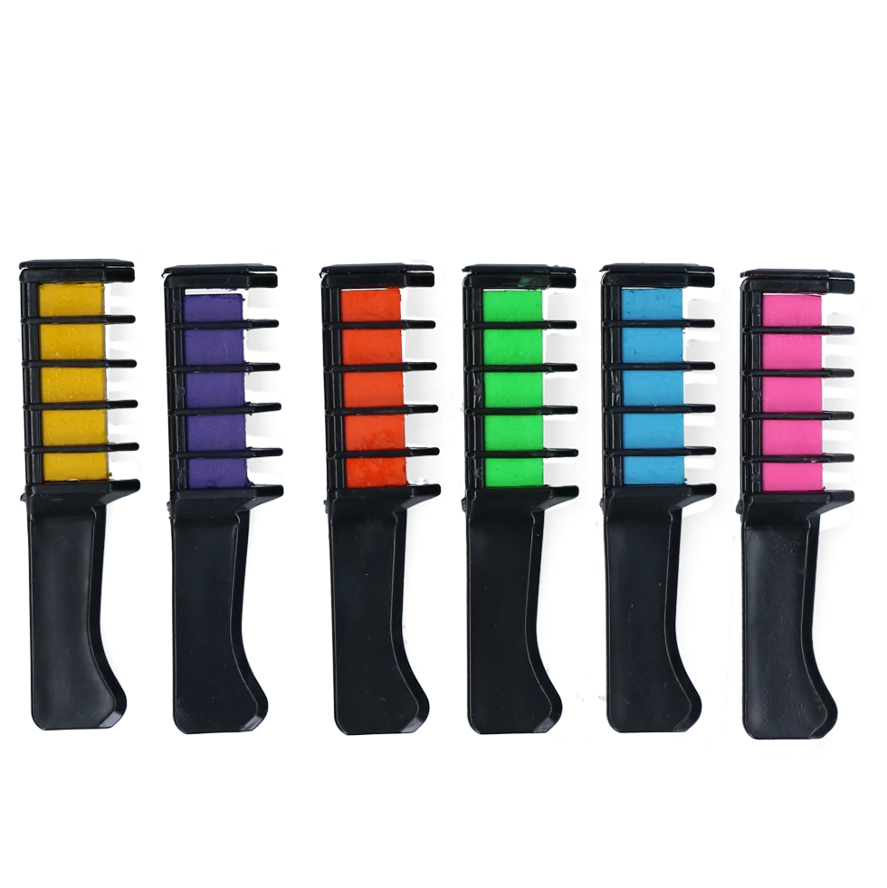 Gessetti colorati per criniera per cavalli, colori arcobaleno, 6 pezzi – Lucky Horse Unicorn Regenboog Kleurkrijt - immagine 2