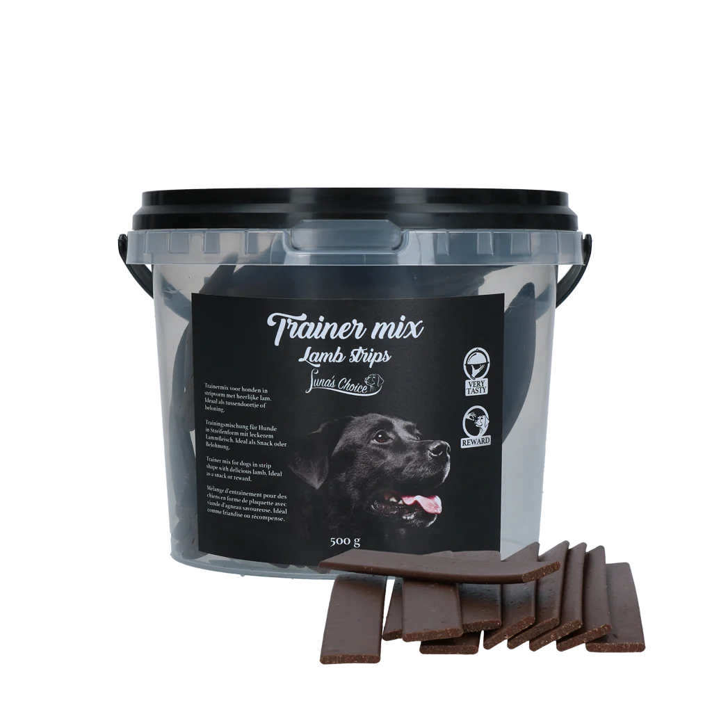 Snack per l’addestramento all’agnello, strisce morbide, 500 g – Luna's Choice Trainer Mix Lamb Strips - immagine 1