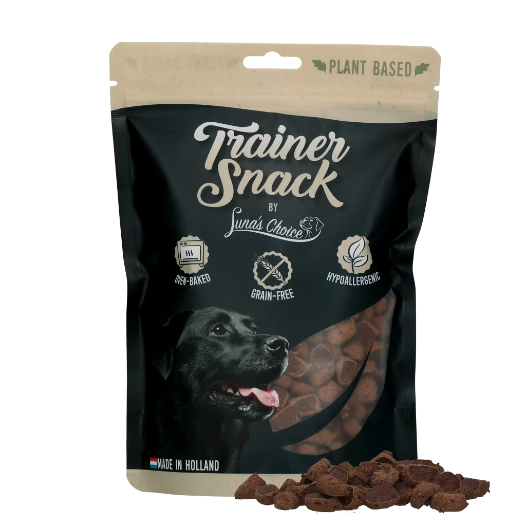 Biscotti da addestramento per cani, vegetali e senza cereali, 400 g – Luna's Choice Plant Based Trainer Snack - immagine 1