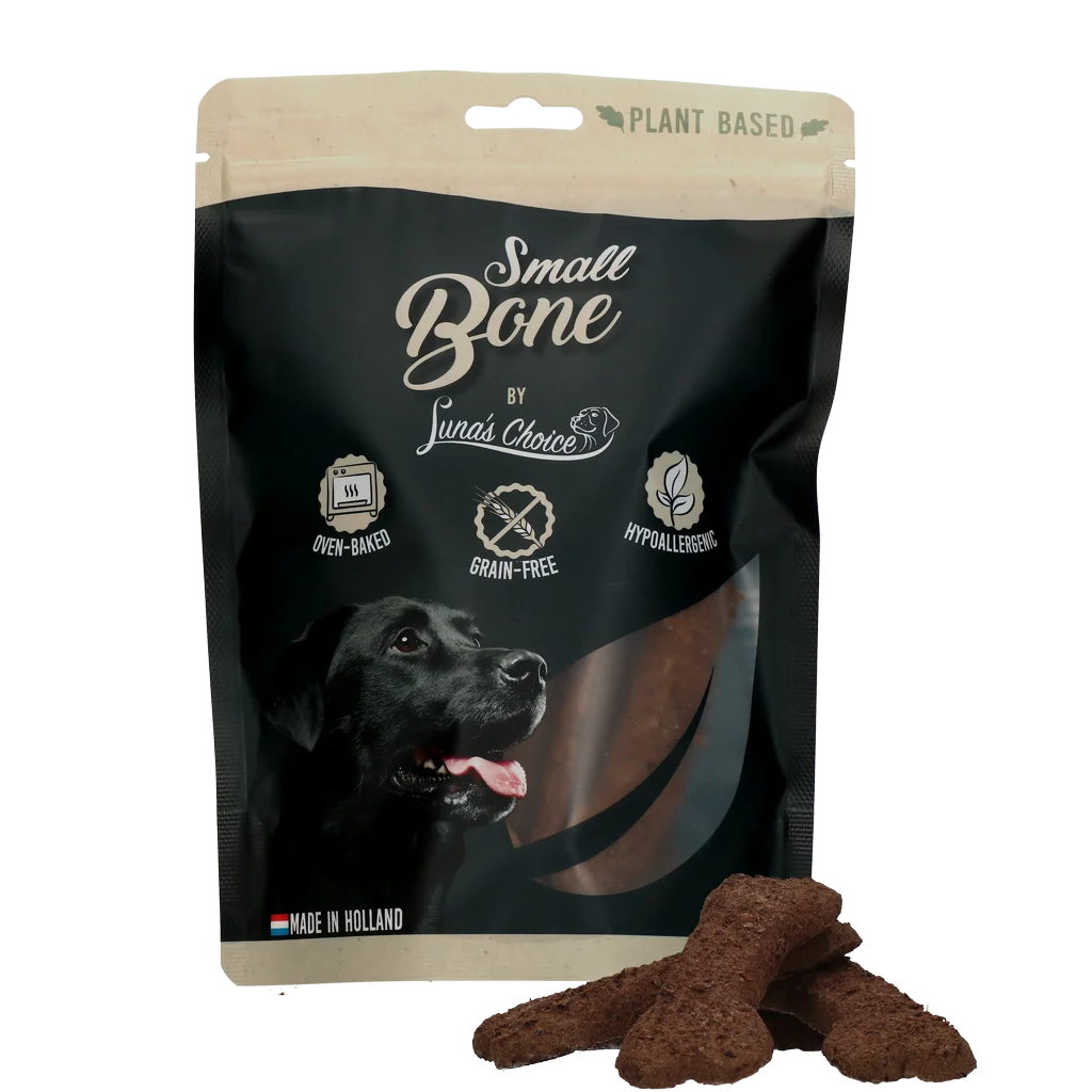 Biscotti per cani vegetali e senza cereali, 10 x 30 g – Luna's Choice Plant Based Bone S - immagine 1