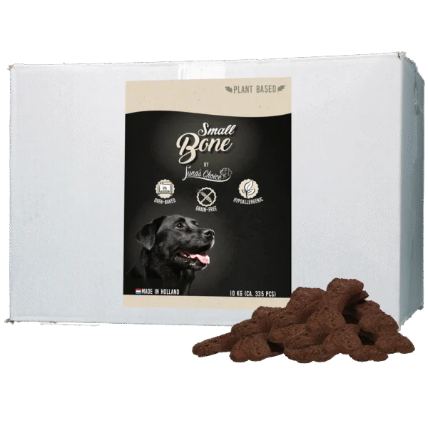 Biscotti per cani vegetali e senza cereali, 10 kg – Luna's Choice Plant Based Snack Grootverpakking Bone Small