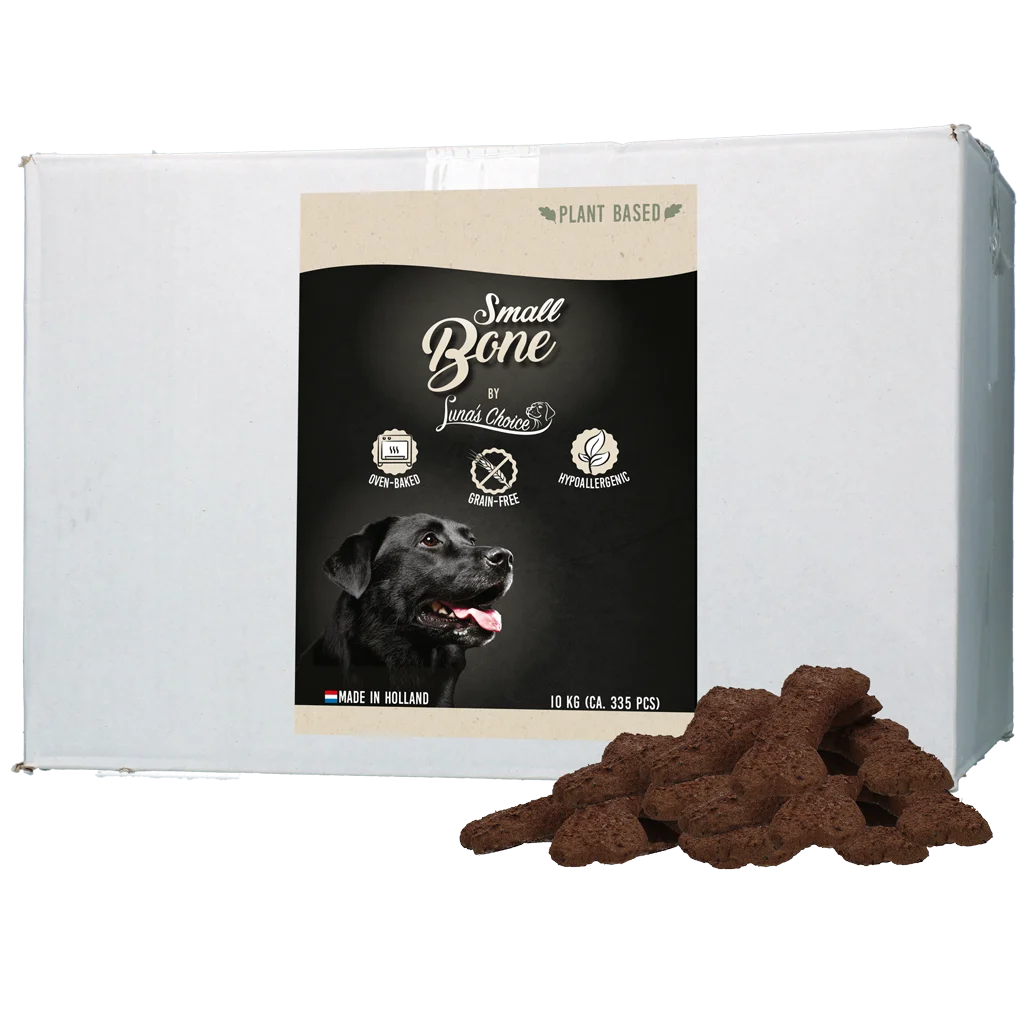 Biscotti per cani vegetali e senza cereali, 10 kg – Luna's Choice Plant Based Snack Grootverpakking Bone Small - immagine 1