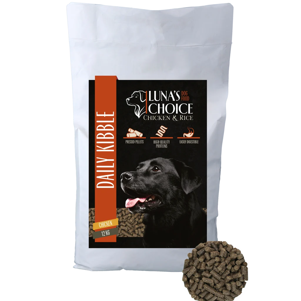 Crocchette pressate per cani con pollo e riso, 12 kg – Luna's Choice Adult Pollo/Riso - immagine 1