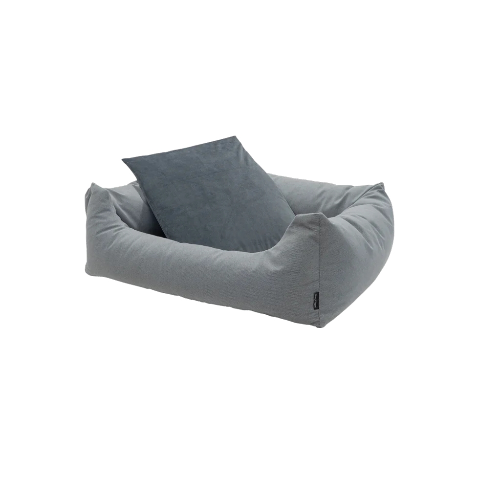Cuccia per cani con bordi rialzati, grigio chiaro S, 80 x 67 x 22 cm – Madison Manchester Pet Bed - immagine 2