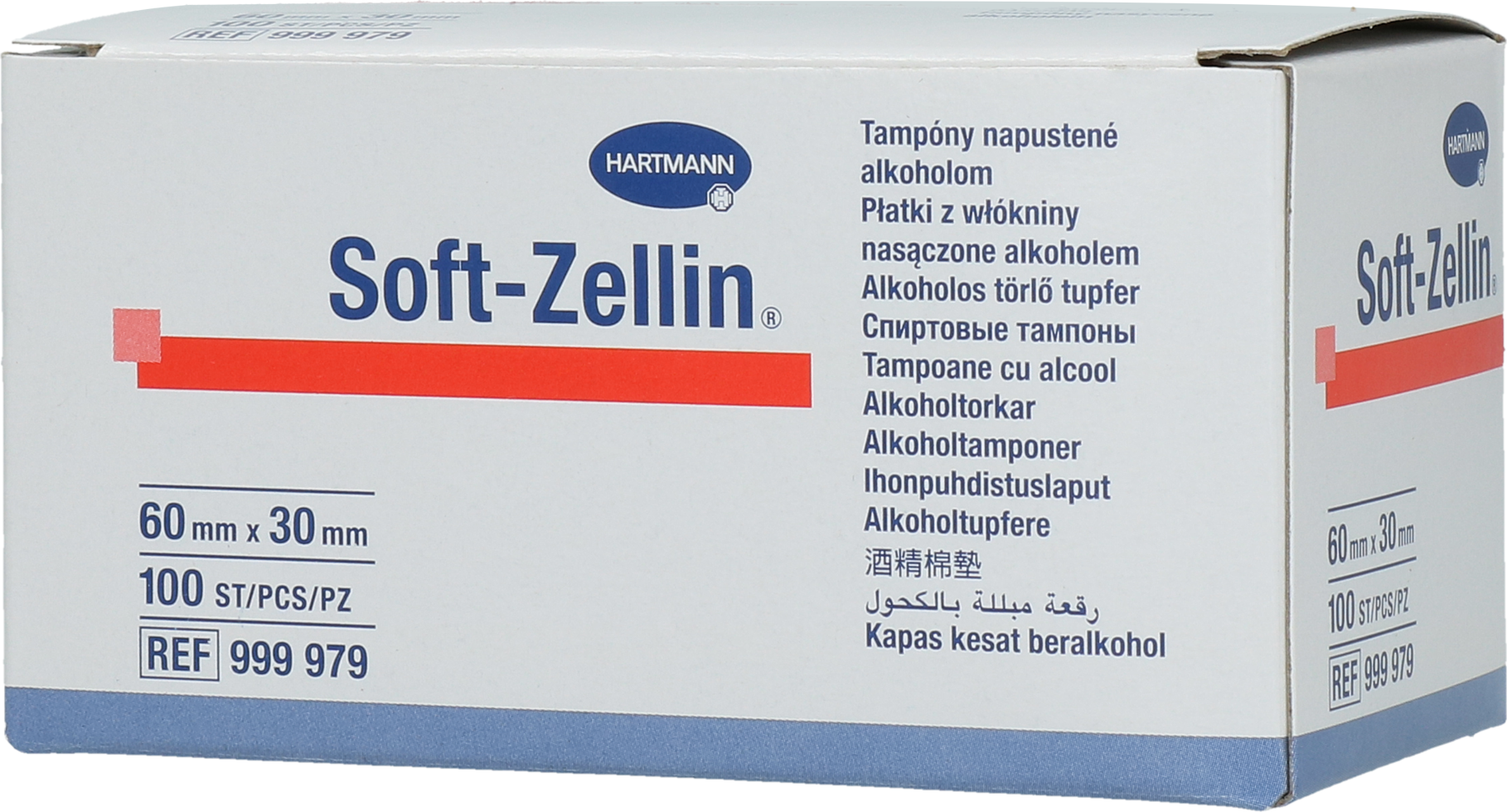 Alcoholdeppers voor Reiniging van het Slotgat – Hartmann Soft-Zellin Tamponi alcolici per la pulizia del foro del capezzolo – Hartmann Soft-Zellin