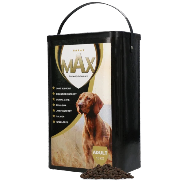 Alimento per cani senza cereali al salmone, 10 kg – Max Adult