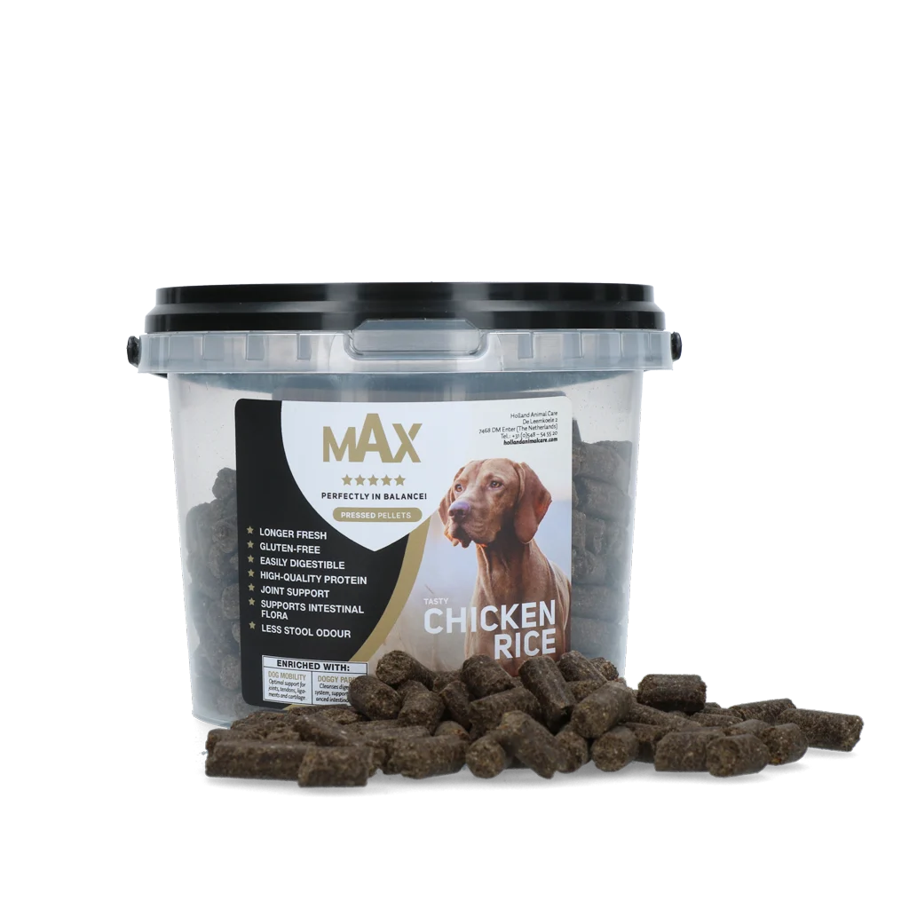 Alimento pressato per cani con pollo e riso, 400 g – Max Adult crocchette pressate con pollo e riso - immagine 1