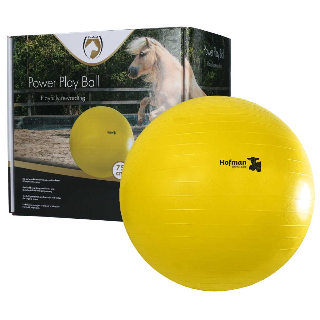 Palla da gioco per cavalli gialla, 75 cm – Maximus Power Play Ball - immagine 1