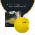 Palla da gioco per cavalli gialla, 75 cm – Maximus Power Play Ball - immagine 3