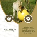 Palla da gioco per cavalli gialla, 75 cm – Maximus Power Play Ball - immagine 6