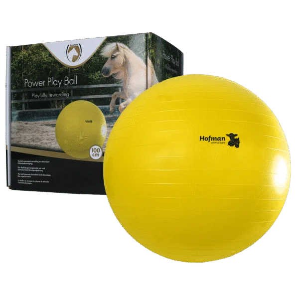 Palla gioco per cavalli gialla, 100 cm – Maximus Power Play Ball