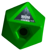 Cubo gioco per cavalli con apertura per snack da 37 mm, verde – Maximus Feed & Play Cube