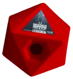 Cubo porta mangime per cavalli rosso, apertura per gli snack 37 mm – Maximus Feed & Play Cube