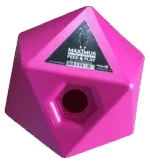 Cubo portamangime per cavalli rosa, apertura per snack da 37 mm – Maximus Feed & Play Cube