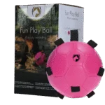 Palla gioco per cavalli con elastici, 19 cm, rosa – Excellent Horse Fun Play Ball