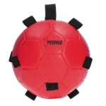 Palla gioco per cavalli con elastici, 19 cm, rossa – Excellent Horse Fun Play Ball - immagine 2