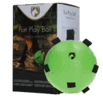 Palla da gioco per cavalli con anelli elastici, 19 cm, verde – Excellent Horse Fun Play Ball