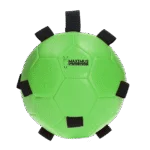 Palla da gioco per cavalli con anelli elastici, 19 cm, verde – Excellent Horse Fun Play Ball - immagine 2