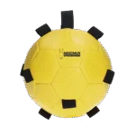 Palla gioco per cavalli con elastici, 19 cm, gialla – Excellent Horse Fun Play Ball - immagine 2