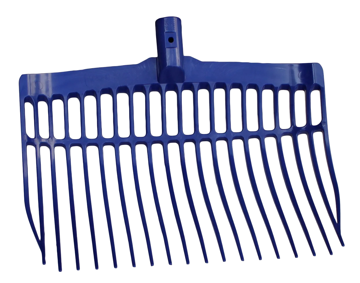 Forca per letame in plastica senza manico, blu, 41 x 36 x 11 cm – Vplast - immagine 1