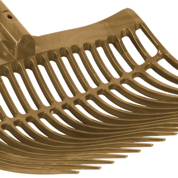 Forca da stalla in plastica senza manico, oro, 41 x 36 x 11 cm – Vplast