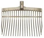 Forca da stalla in plastica senza manico, oro, 41 x 36 x 11 cm – Vplast - immagine 3