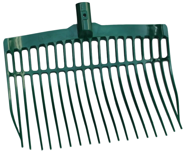 Forca per letame in plastica senza manico, verde, 41 x 36 x 11 cm – Vplast