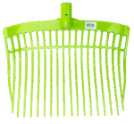 Forca per letame in plastica senza manico, verde lime, 41 x 36 x 11 cm – Vplast