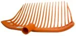 Forca per letame in plastica senza manico, arancione, 41 x 36 x 11 cm – Vplast - immagine 3