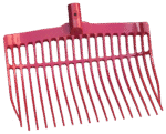 Forca per letame in plastica senza manico, rosa, 41 x 36 x 11 cm – Vplast