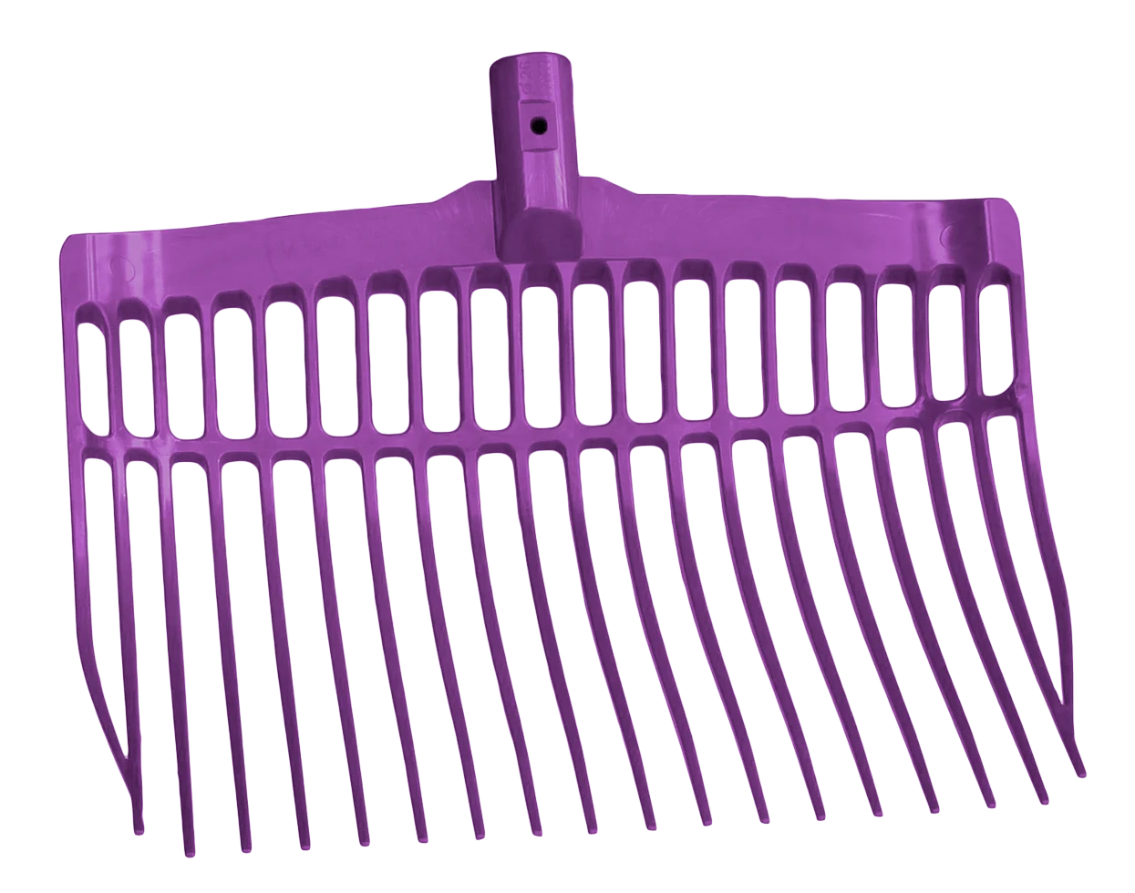 Forca per letame in plastica senza manico, viola, 41 x 36 x 11 cm – Vplast - immagine 1