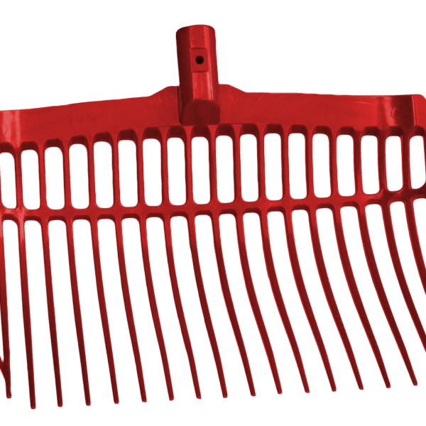 Forcone da stalla in plastica senza manico, rosso, 41 x 36 x 11 cm – Vplast