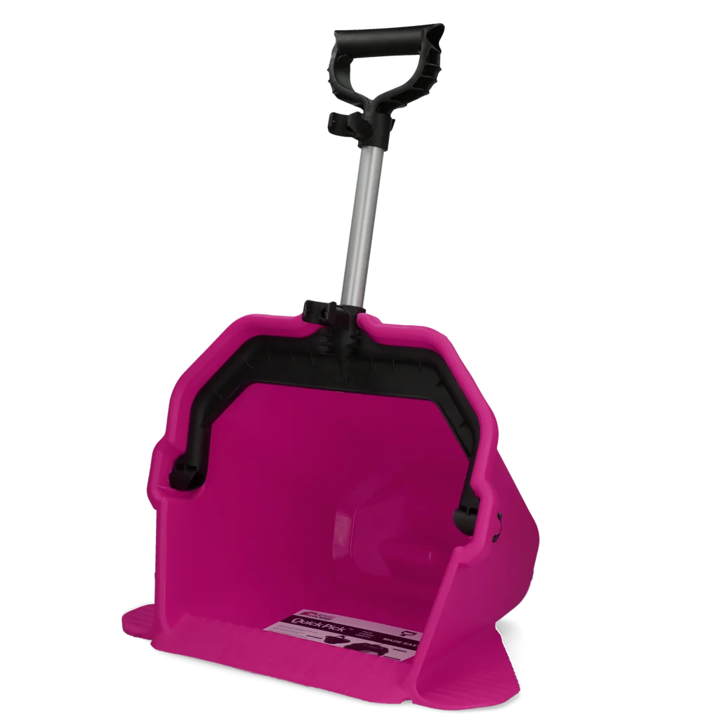 Vaschetta raccogli letame rosa – Vplast Mestboy Quick Pick - immagine 1