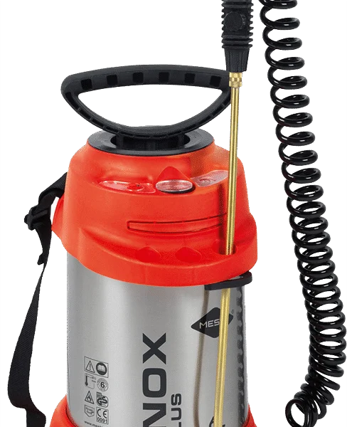Pompa irroratrice con serbatoio in acciaio inossidabile da 6 l, 6 bar – Mesto Inox Plus