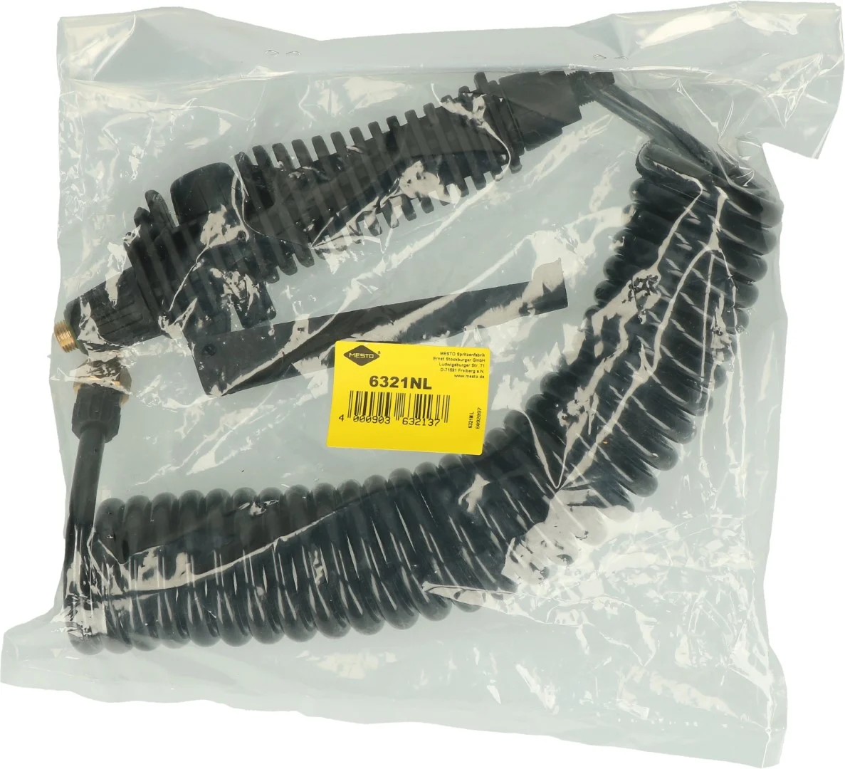 Tubo a spirale con valvola a pistola, 2,5 m – Mesto Inox Plus - immagine 3