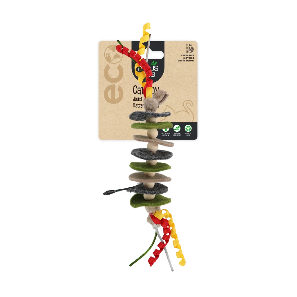 Giochi per gatti a forma di corda in feltro ed erba gatta – Minus One Classic Felt Cat Toys Rope - immagine 1
