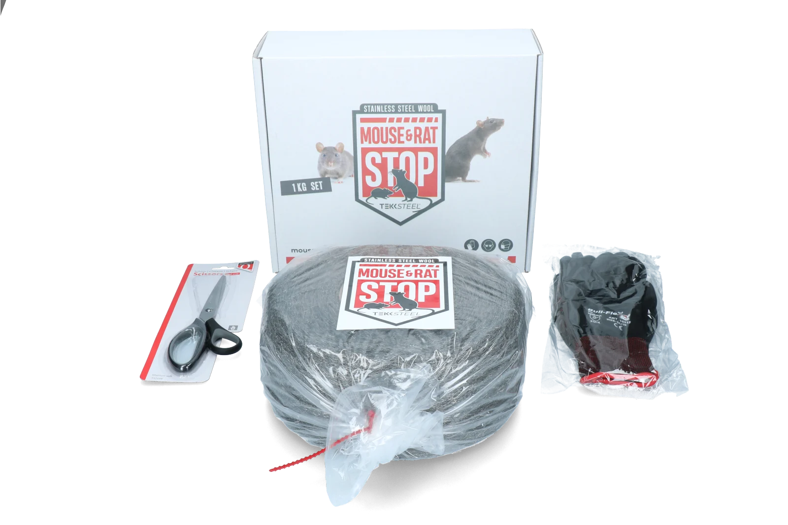 Lana d’acciaio inox per topi e ratti, set da 1 kg – Mouse & Rat Stop - immagine 1
