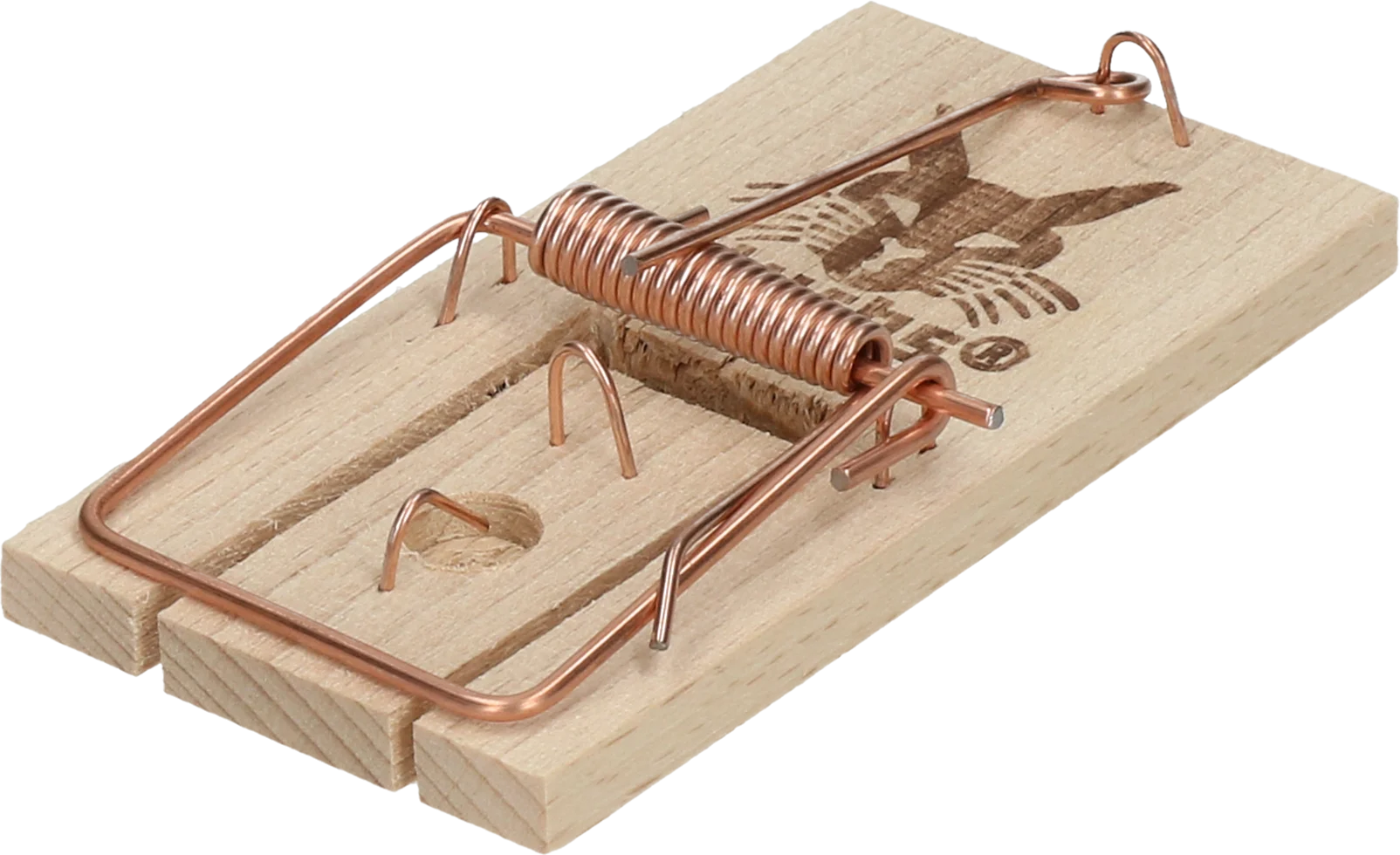 Trappola per topi in legno con molla in acciaio, 9,5 x 4,8 cm – Luchs - immagine 1