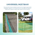 Rete di delimitazione per giardino con maglia da 0,5 cm, altezza 80 cm, 20 m – Euro-Netz universale - immagine 4