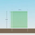 Rete di delimitazione per giardino con maglia da 0,5 cm, altezza 80 cm, 20 m – Euro-Netz universale - immagine 6