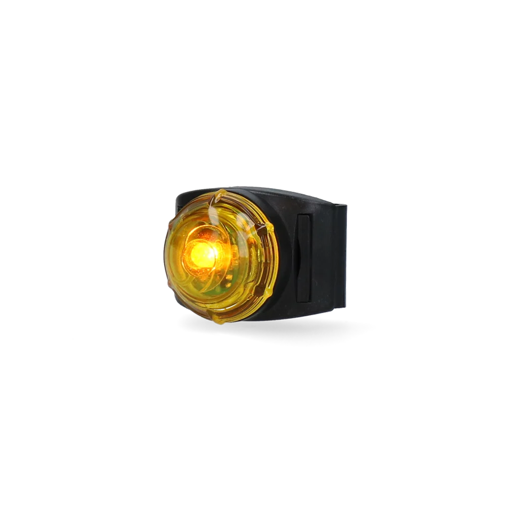 Luce di sicurezza per collare da cane, gialla, 2 modalità di illuminazione – Nightwalk Safety Light - immagine 4
