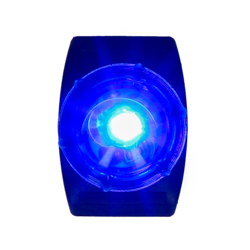 Luce di sicurezza per collare da cane, blu, 2 modalità di illuminazione – Nightwalk Safety Light - immagine 2
