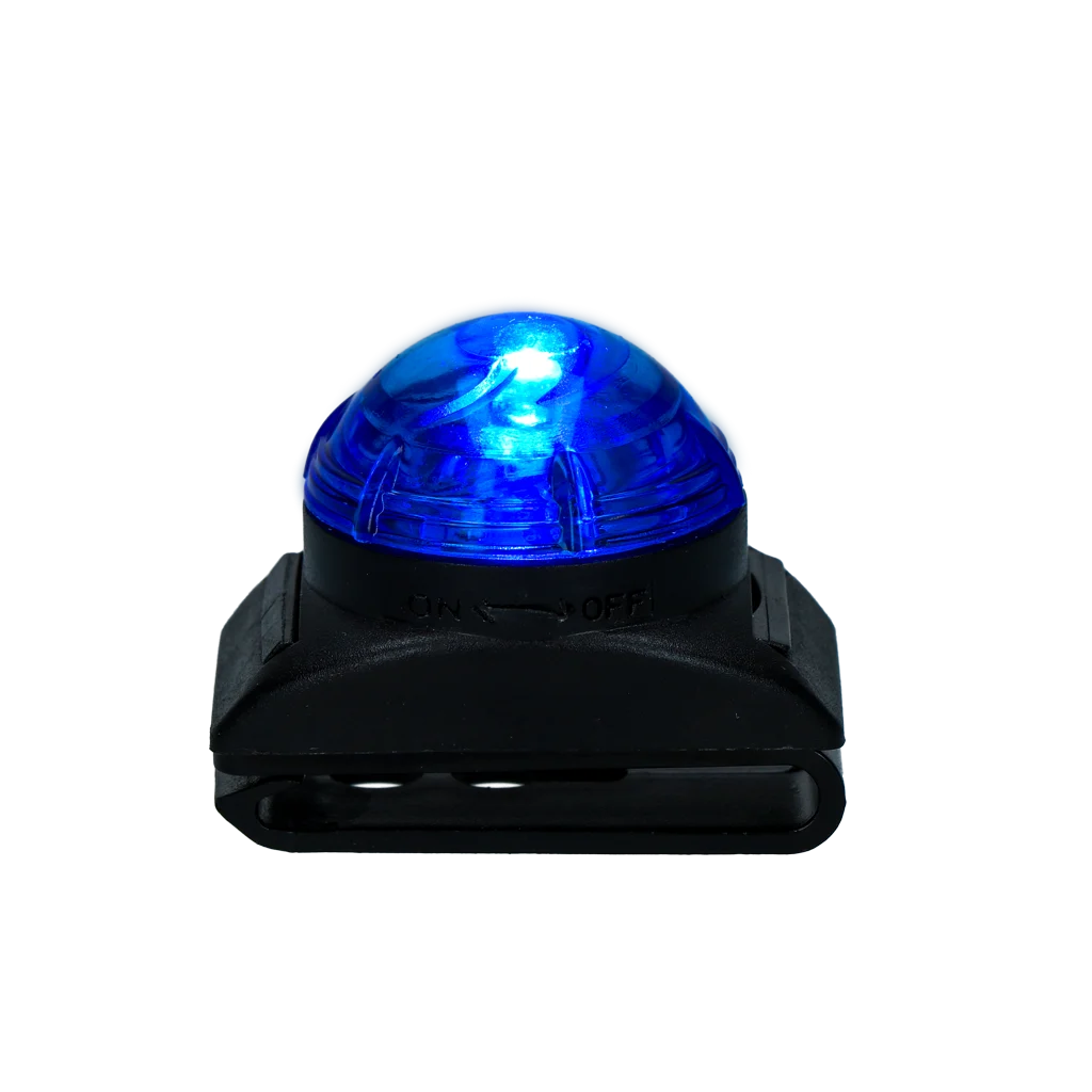 Luce di sicurezza per collare da cane, blu, 2 modalità di illuminazione – Nightwalk Safety Light - immagine 4