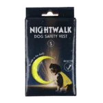 Gilet di sicurezza per cani con dettagli riflettenti e chiusura in velcro, giallo, taglia S – Nightwalk Safety Vest