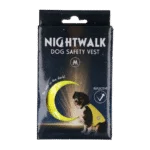 Gilet di sicurezza per cani con dettagli riflettenti e chiusura in velcro giallo M – Nightwalk Safety Vest