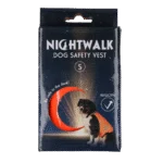 Gilet di sicurezza per cani con dettagli riflettenti e chiusura in velcro, arancione, S – Nightwalk Safety Vest