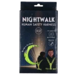 Imbracatura di sicurezza con luci LED, regolabile, gialla – Nightwalk Human Safety Harness