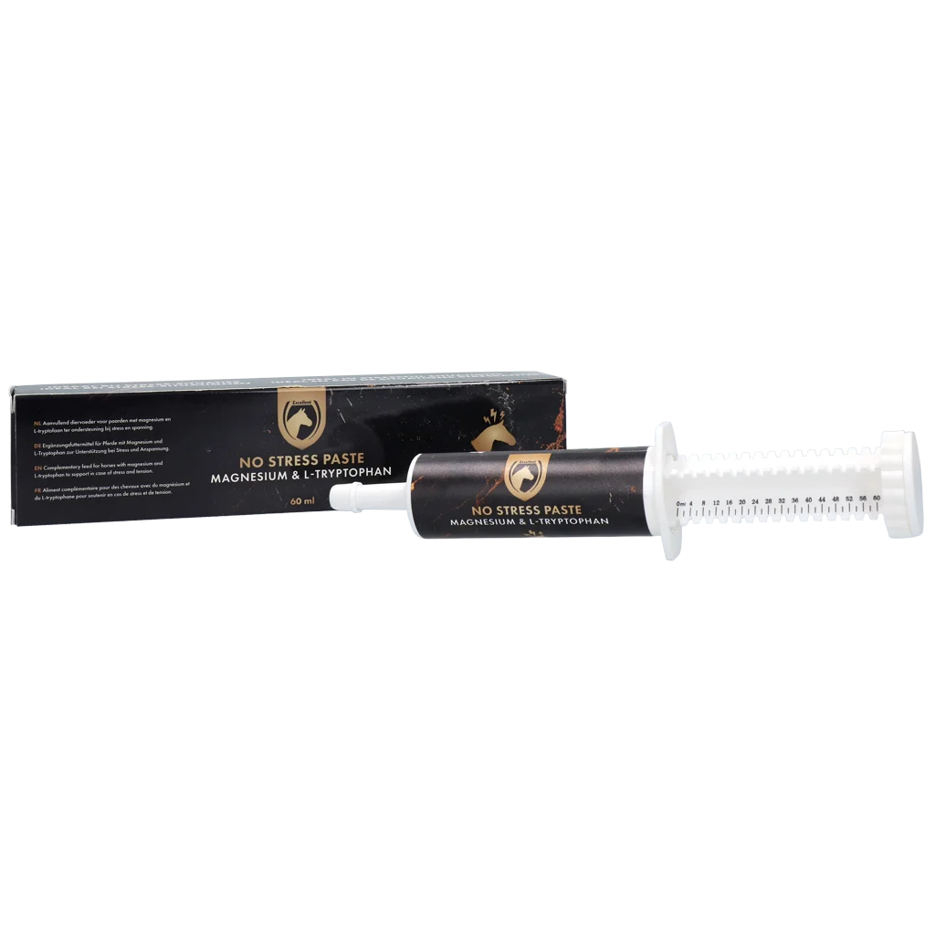Pasta antistress per cavalli con L triptofano e magnesio, 60 ml – Excellent Horse No Stress Paste - immagine 1