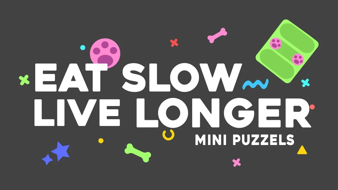 Puzzle per cani per crocchette e snack, 13 x 19 cm – Eat Slow Live Longer Mini Puzzle Crazy River - immagine 4
